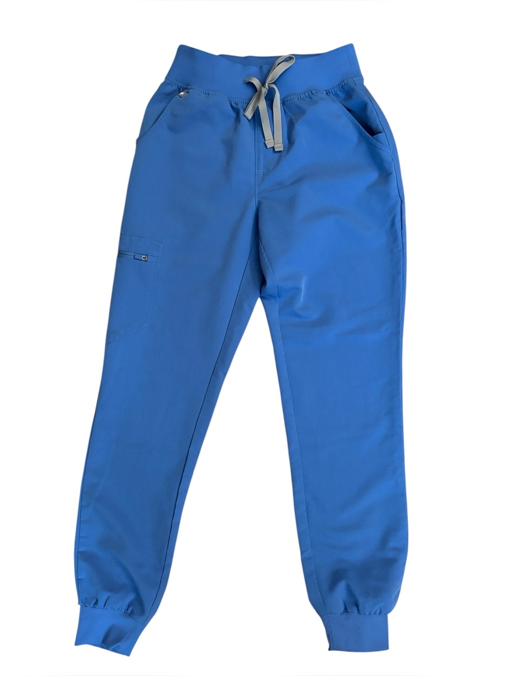 Figs High Waist Zamora Blue Jogger Scrub Pants PO 6202 Size XXS